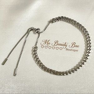 Adjustable Silver Chain Bracelet